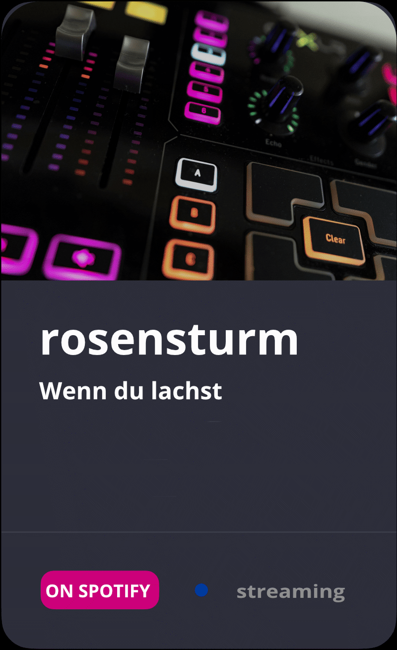 rosensturm - Wenn du lachst